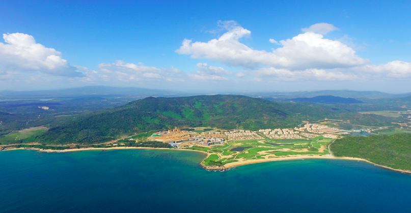 海南万宁金泰南燕湾鸟瞰图